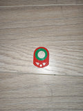 czerwony pixelowy spiner z łożyskiem plastikowym